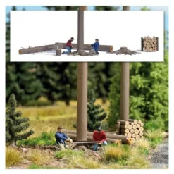 Busch A-Set: Baumfällung H0