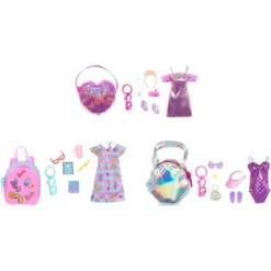 MATTEL Barbie Fashion Kleidung Und Deluxe-Tasche Mit Zubehör Im Thekendisplay