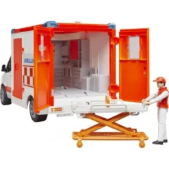 Bruder 02676 MB Sprinter Ambulanz Mit Fahrer Und Light + Sound Modul -Spielzeug Geschäft bruder 02676 mb sprinter ambulanz mit fahrer und light sound modul 2