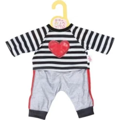 Dolly Moda Sport-Outfit Gestreift 43cm
