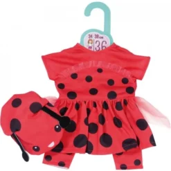 Dolly Moda Süßes Marienkäfer Outfit 36 Cm