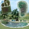Busch H0 Gartenteich - Set