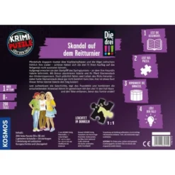 Kosmos Krimipuzzle Die Drei !!! 200 Teile / Skandal Auf Dem Reitturnier -Spielzeug Geschäft kosmos krimipuzzle die drei 200 teile skandal auf dem reitturnier 4002051680725 4