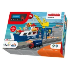 Märklin 72223 H0 Märklin My World - Frachtschiff Und Hafenkran