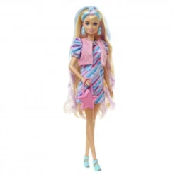 Mattel HCM88 Barbie Totally Hair Puppe Im Sternenlook, 21,6 Cm Langes Fantasiehaar, 15 Zubehörteile, Ab 3 Jahren -Spielzeug Geschäft mattel hcm88 barbie totally hair puppe im sternenlook 216 cm langes fantasiehaar 15 zubehoerteile ab 3 jahren 2