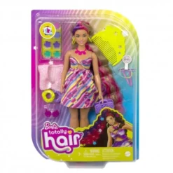 Mattel HCM89 Barbie Totally Hair Puppe Im Blumenlook, 21,6 Cm Langes Fantasiehaar, 15 Zubehörteile, Ab 3 Jahren -Spielzeug Geschäft mattel hcm89 barbie totally hair puppe im blumenlook 216 cm langes fantasiehaar 15 zubehoerteile ab 3 jahren 3