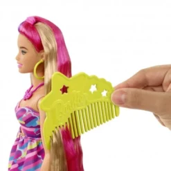 Mattel HCM89 Barbie Totally Hair Puppe Im Blumenlook, 21,6 Cm Langes Fantasiehaar, 15 Zubehörteile, Ab 3 Jahren -Spielzeug Geschäft mattel hcm89 barbie totally hair puppe im blumenlook 216 cm langes fantasiehaar 15 zubehoerteile ab 3 jahren 4