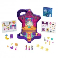 Mattel HGT17 Die Polly Pocket Talent Show-Schatulle Mit Shani Als Hauptfigur, Mit 3 Puppen, Viele Funktionen, über 20