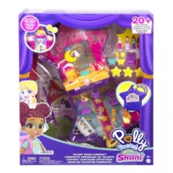 Mattel HGT17 Die Polly Pocket Talent Show-Schatulle Mit Shani Als Hauptfigur, Mit 3 Puppen, Viele Funktionen, über 20 -Spielzeug Geschäft mattel hgt17 die polly pocket talent show schatulle mit shani als hauptfigur mit 3 puppen viele funktionen ueber 20 3