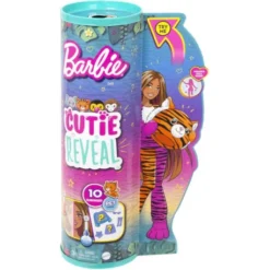 Mattel HKP99 Cutie Reveal Barbie Jungle Series - Tiger