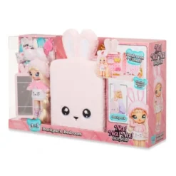 MGA Na! Na! Na! Surprise 3-in-1 Backpack Bedroom Series 1 Playset - Aubrey Heart (Pink Bunny) -Spielzeug Geschäft na na na surprise 3 in 1 backpack bedroom series 1 playset aubrey heart pink bunny 6