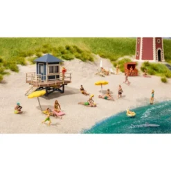 NOCH - H0 Rettungsschwimmer-Turm Mit Haifisch-Flosse