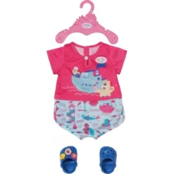 Zapf 830628 BABY Born Bath Pyjamas & Clogs 43 Cm
